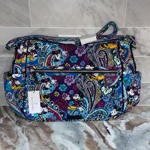 Vera Bradley Disney MICKEYS PAISLEY CELEBRATION Large On The Go Crossbody Purse